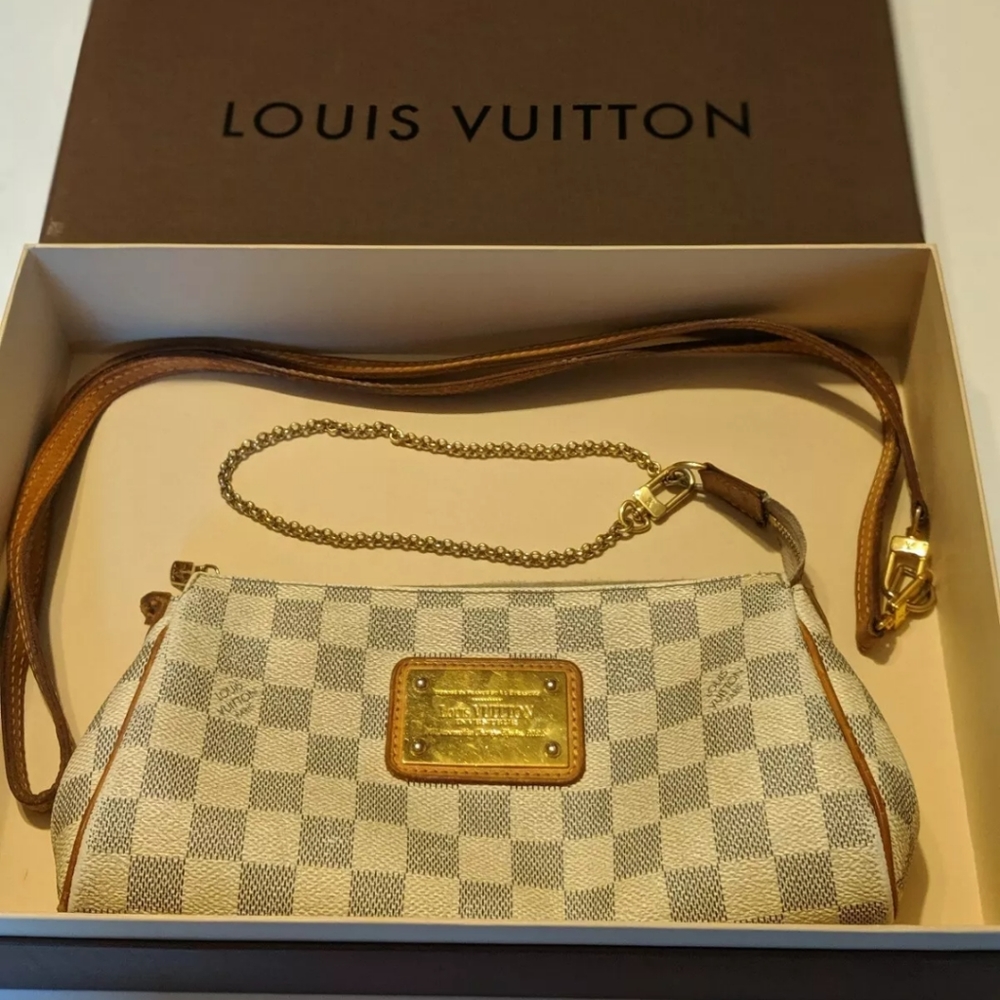 LOUIS VUITTON Eva Damier Azur Cross Body handbag